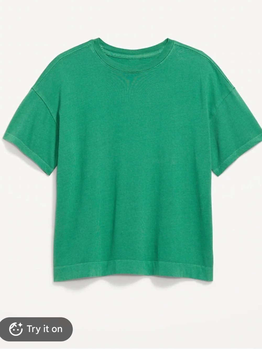 Old Navy Bright Green Women's Short Sleeve Vintage Tee